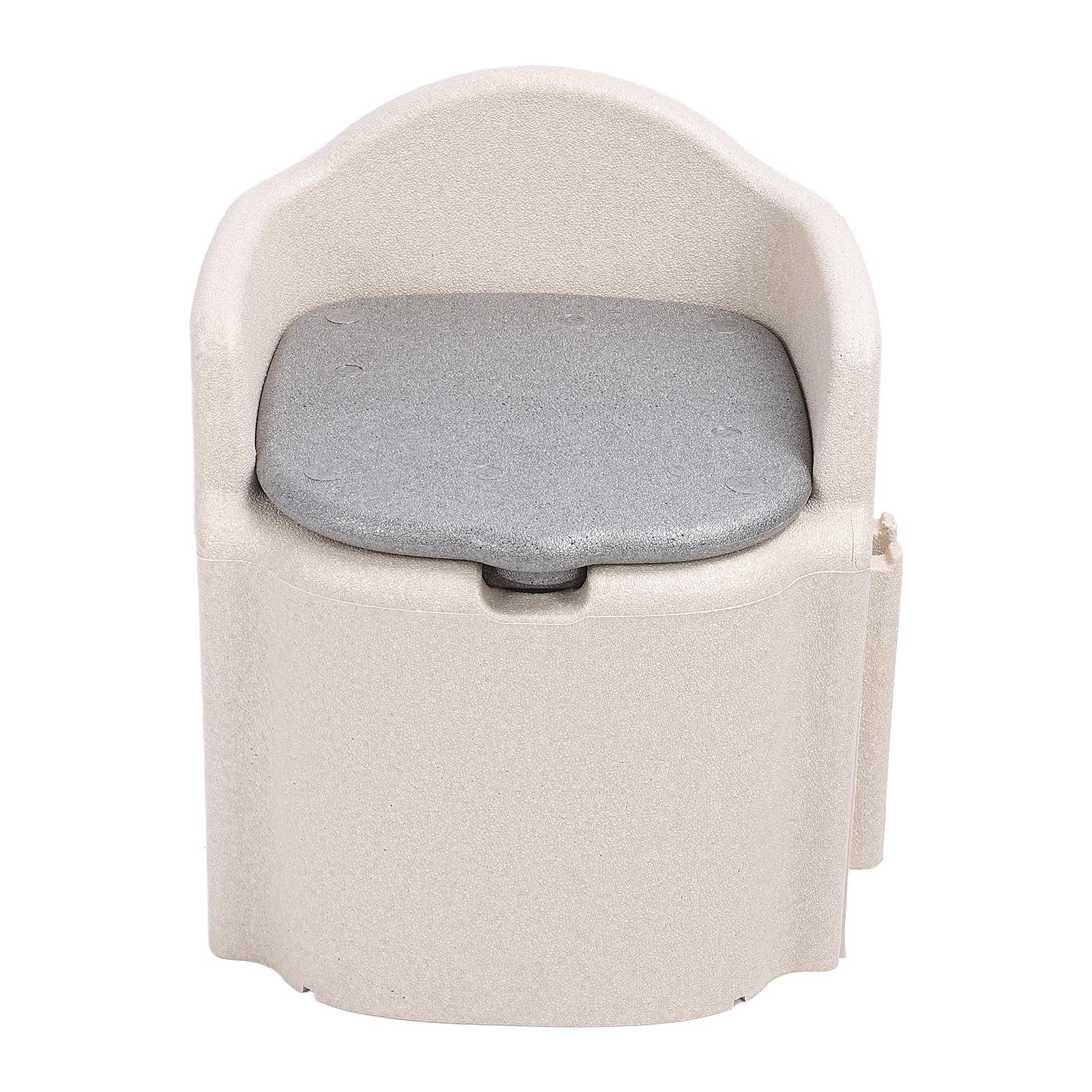 

Стул для унитаза с полым ведром, мягкая подушка, нескользящий EPP, стул для душа, горшок для взрослых