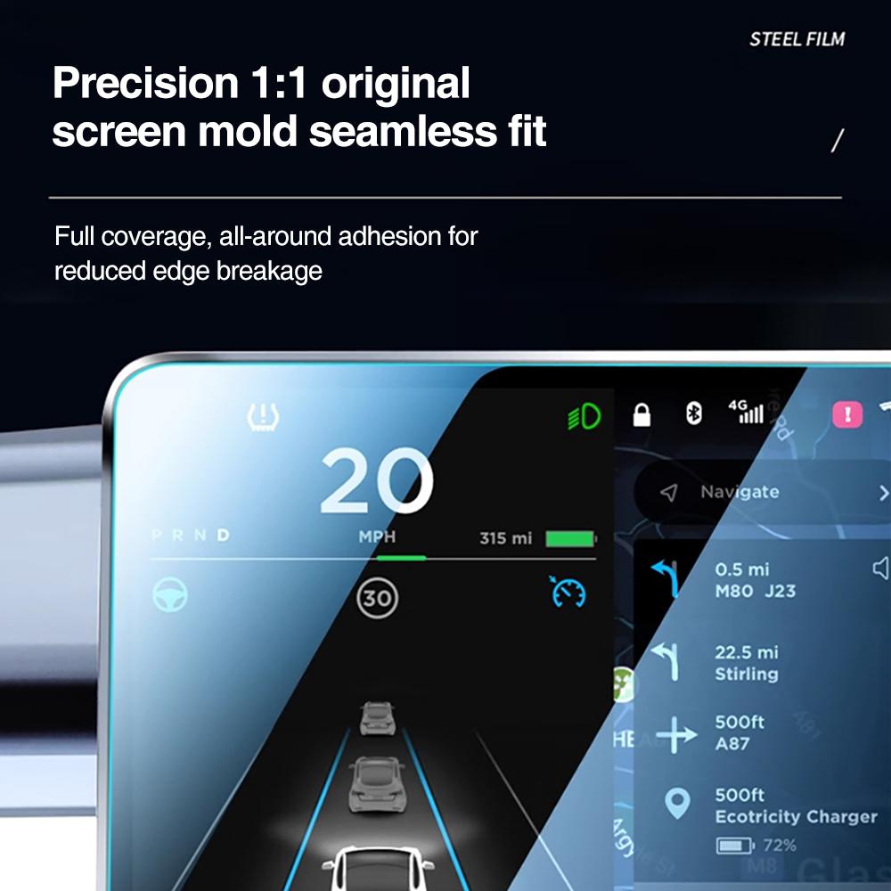 Heenvn For Tesla New Model Y Juniper /Model Y L 2025 2026 Car Tempered Glass Film Matte HD Center Control Touch Screen Protector