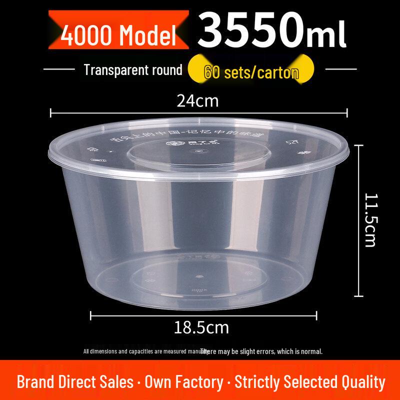 

Disposable Food-Grade Rice Bowl with Lid