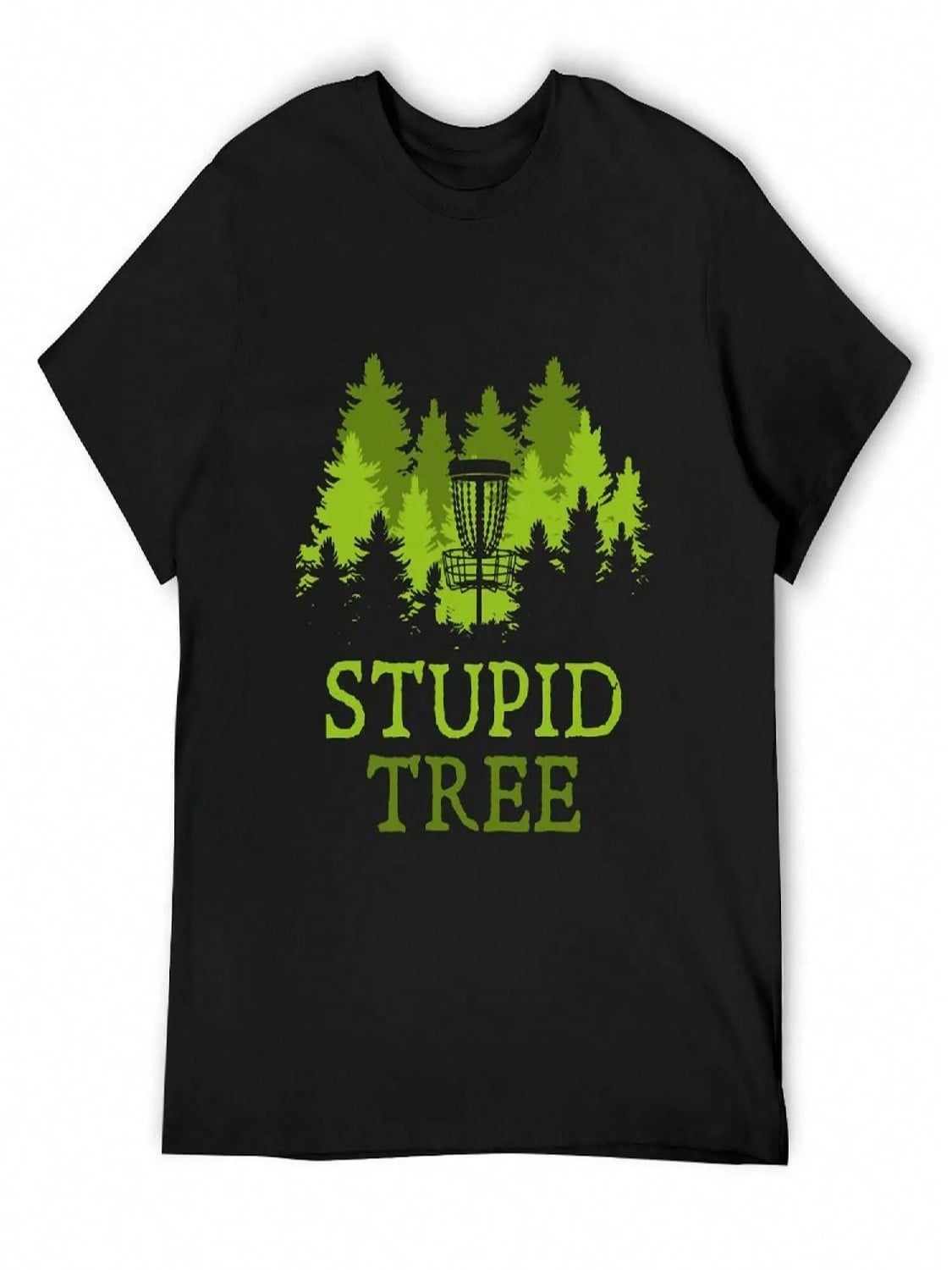Funny Disc Golf Player Gift Stupid Tree Disc Golf T-Shirt Funny T-Shirts Baggy Shirts T-Shirts For Men Cotton S разноцветный