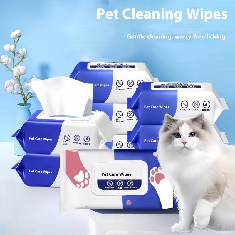 

Влажные салфетки для питомцев Ro Формула чистой воды Уход за питомцами Забота о здоровье и очистка Специализированная очистка Дезодорирующие влажные салфетки Не требующие смывания белый