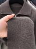 Hengyuanxiang Men's High-End Wool Lapel Zipper Sweater - 2025 Autumn/Winter Thick Knitwear