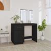 Day and Night - Day and Night Dressing Table with LED Solid Black Pine Wood 95x50x133.5 Cm