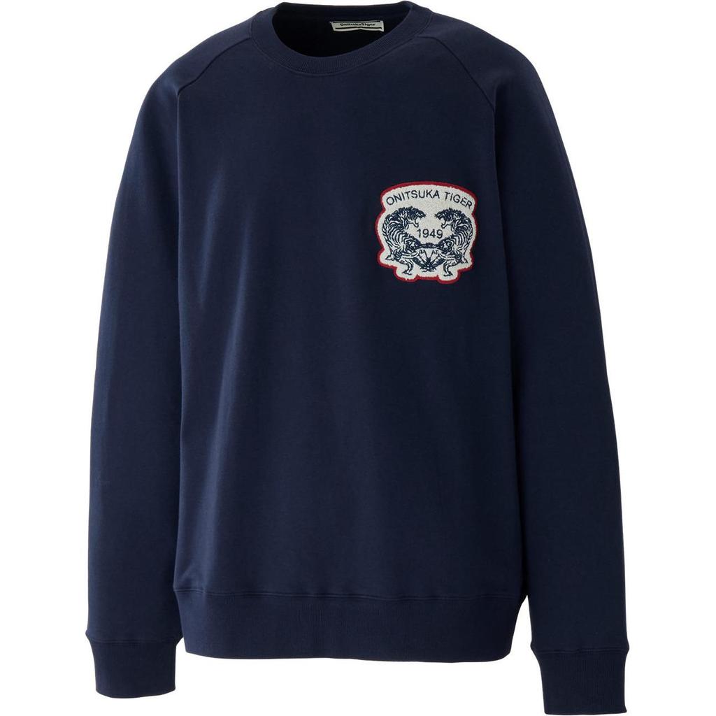 ONITSUKA TIGER Schweißpullover Rundhals Weich Bequem Mode Sweatshirt Unisex Sweatshirt Blau 2183B394-400