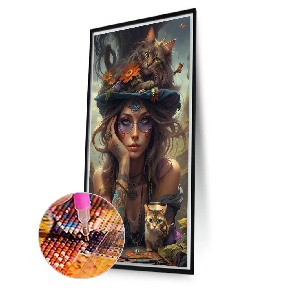 

AU 5D DIY Полный Круглый Дрель Алмазная Картина Девочка Набор Домашний Декор Искусство Ремесло 40x70c