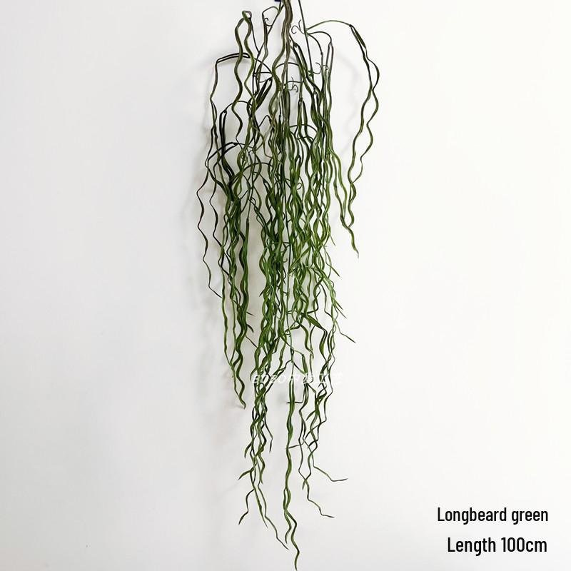 Artificial Spider Plant & Fern Hanging Decor - Trailing Green Vines for Wall & Ceiling
