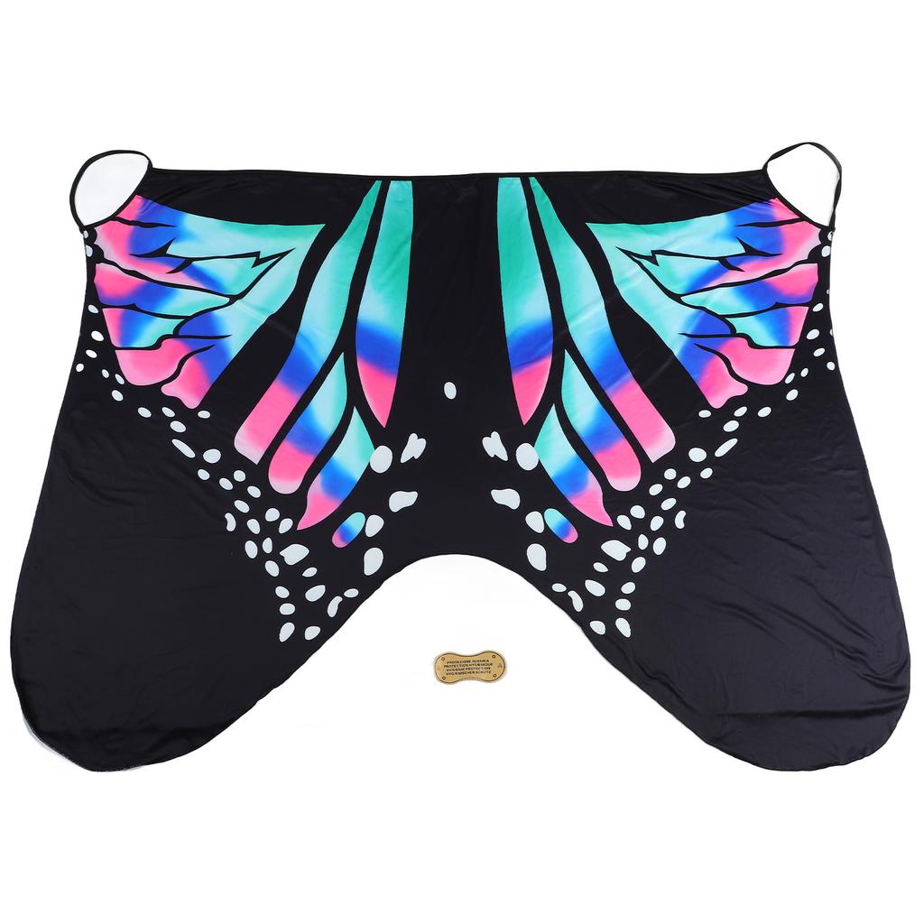 Beach Swimwear Cover Up Butterfly Pattern Comfortable Breathable Stylish Bikini Cover Up Blue