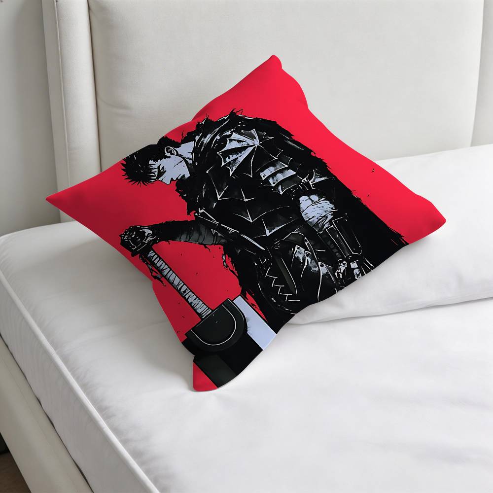 Cool BBerserk Guts Decorative Square Pillow Cover Modern Cushion Case for Living Room Bedroom