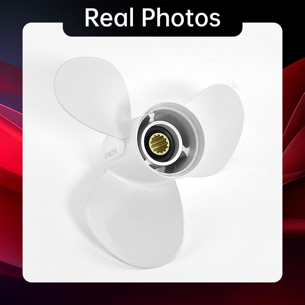 3-Blade Propeller for Yamaha Motors 20hp-60hp | Part #663-45945-02 | 11-1/8 X 13 | Aluminum Alloy Boat Engine Part 13 Spline