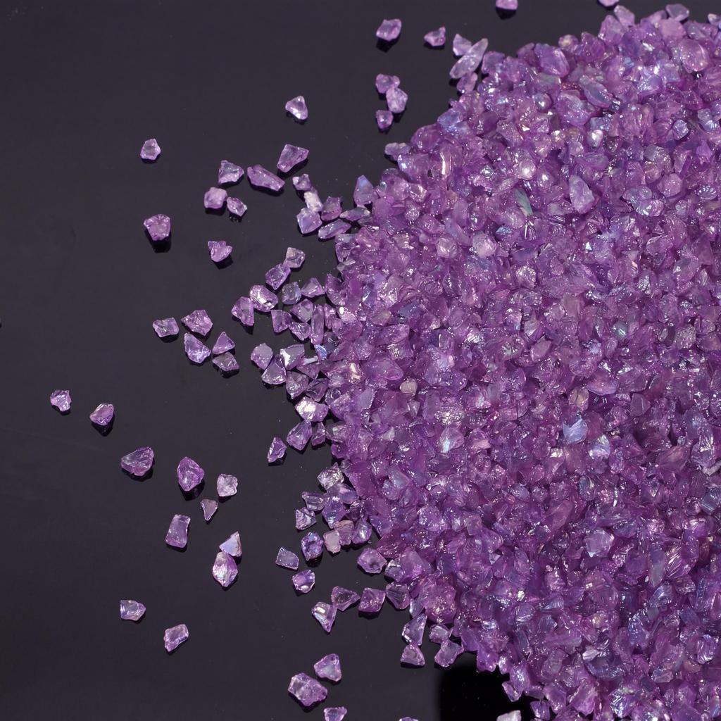 Glass Crushed Stone AB Iridescence