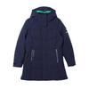 Rhythm Series Minimalist Fashion Hooded Zipper Long Sleeve Down Jacket Women Outerwear Black K2CN45R2
