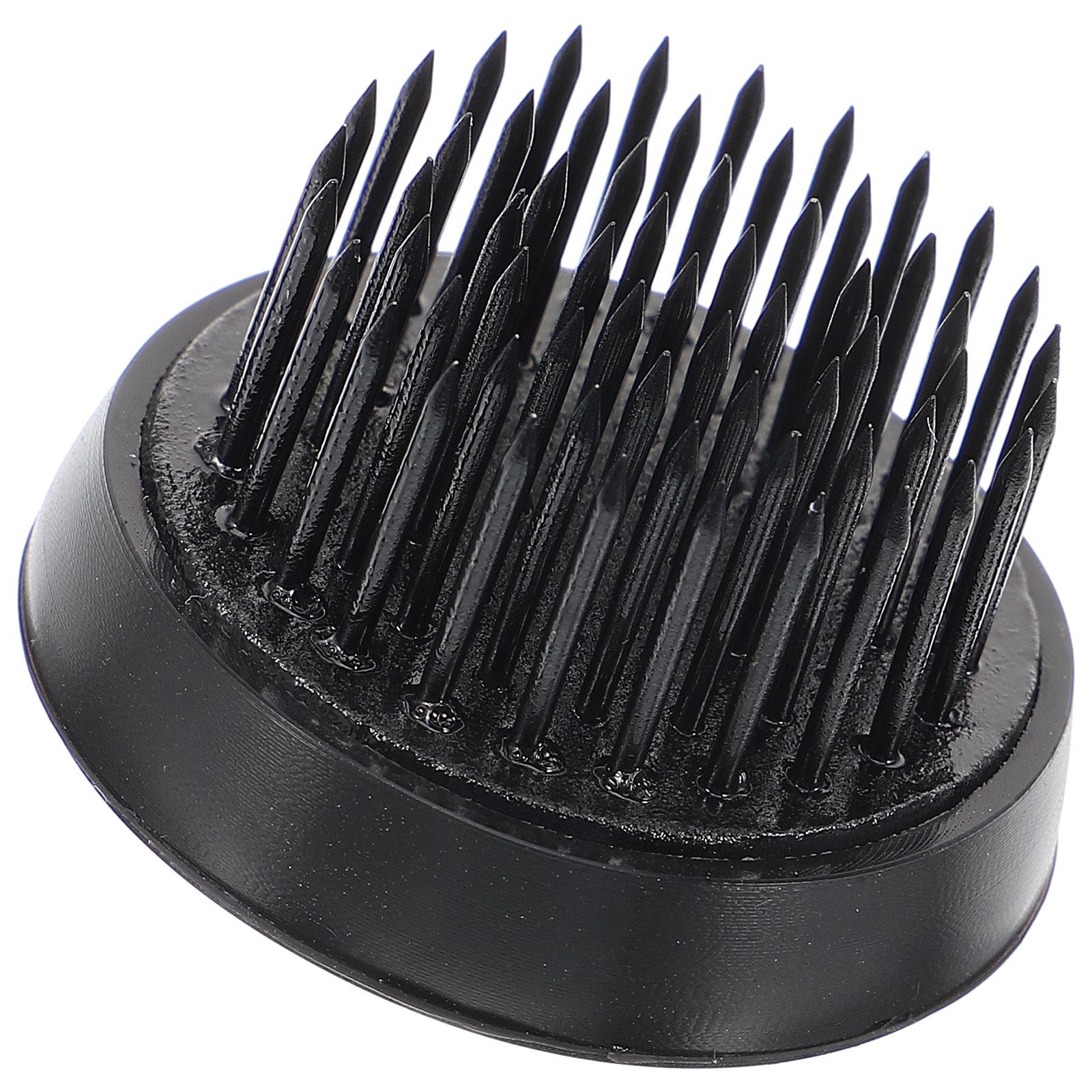 

Основа для цветочной фиксации Японский меч Гора цветов Аранжировщик растений Держатель лягушка для икебаны 3.4X2CM чёрный