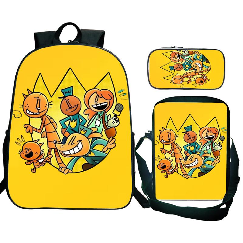 3 Stück Dog Man Rucksack Herren Jugendliche Port Reiserucksack Studenten Schule Umhängetasche Dogman Trend Laptop Rucksack