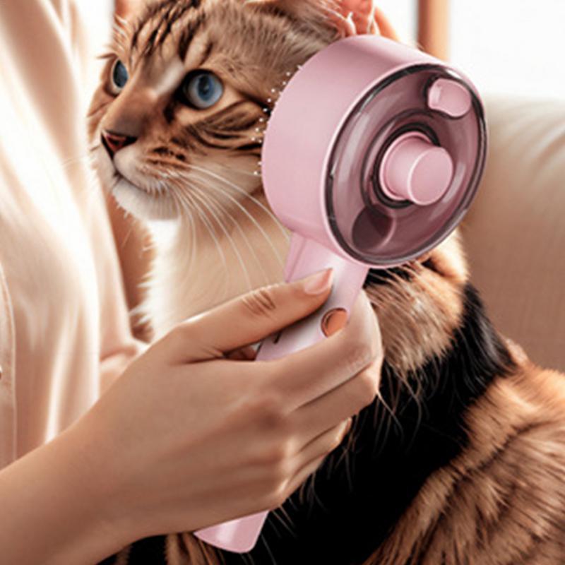 Cat Steam Brush For Shedding Cat And Dog Hair Comb USB Rechargeable Steamy Cat Brush Pet Spray Hair Removal Comb For Long
