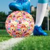 Candy Crush Saga Print Size 5 Soccer Ball, PU Wear Resistant Football for Match Training and Daily Practice, Birthday Gift for Soccer Fans