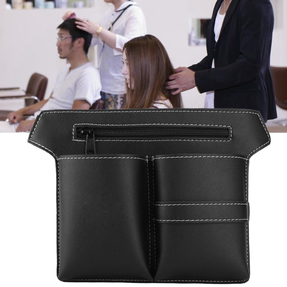 PU Leather Scissor Bag Durable Waist Pouch For Home Use Hairdressing Bag For Hairdresser