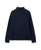 POLO RALPH LAUREN Cable Knit Wool Cotton Zipper Sweater - Blue