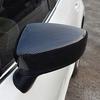 2 Peças Tampas de Cobertura para Espelho Retrovisor Lateral Porta Traseira Acessórios de Acabamento para Mazda 3 Axela 2014 2015 2016 2017 2018 Fibra de Carbono