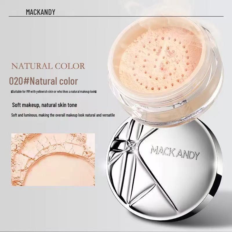 Make Andy Snow White Translucent Loose Powder: Clear, Natural, Brightening, Long-lasting, Oil Control Setting Powder