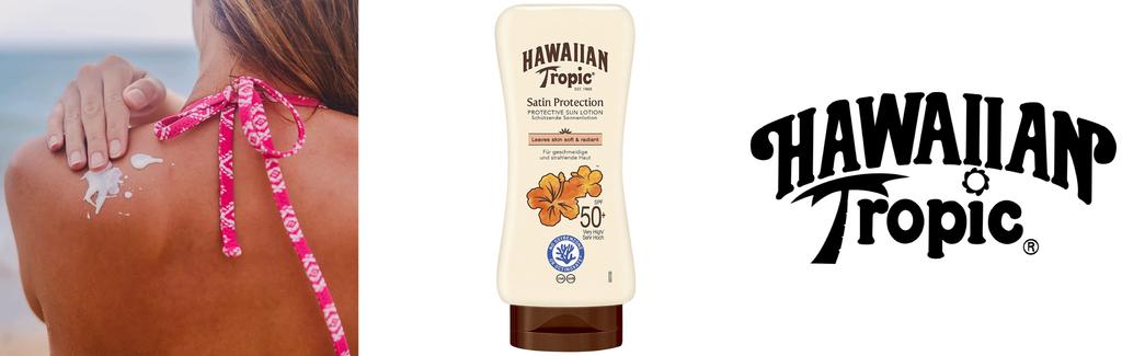 Hawaiian Tropic Satin Protection Leaves Skin Soft & Radiant SPF50 Balsam przeciwsłoneczny 180ml