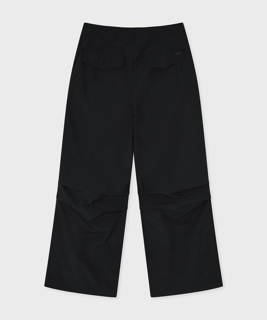 FALLETT Synthetic Fiber Parachute Pants Black