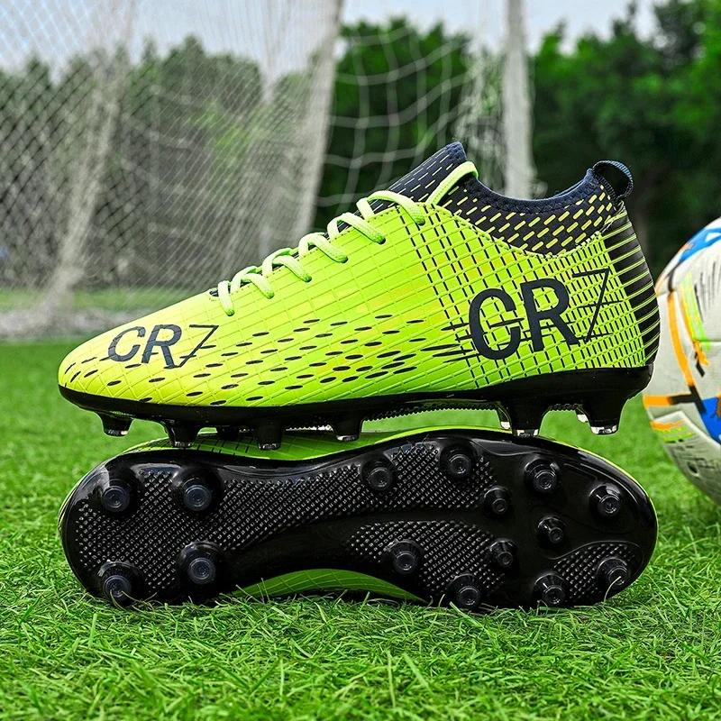 

New Men Soccer Shoes Professional Outdoor Football Boots Breathable Sports Cleats Unisex Drop Shipping Ultralight Non-slip 35