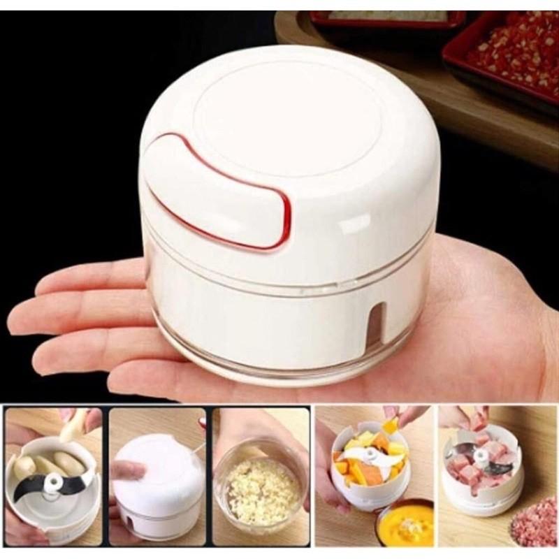Manual Garlic Chopper Cooking Area Tiny Meat Grinder Multifunction Rotate Vegetable Cutter Mincer Mixer Steel Garlic Masher