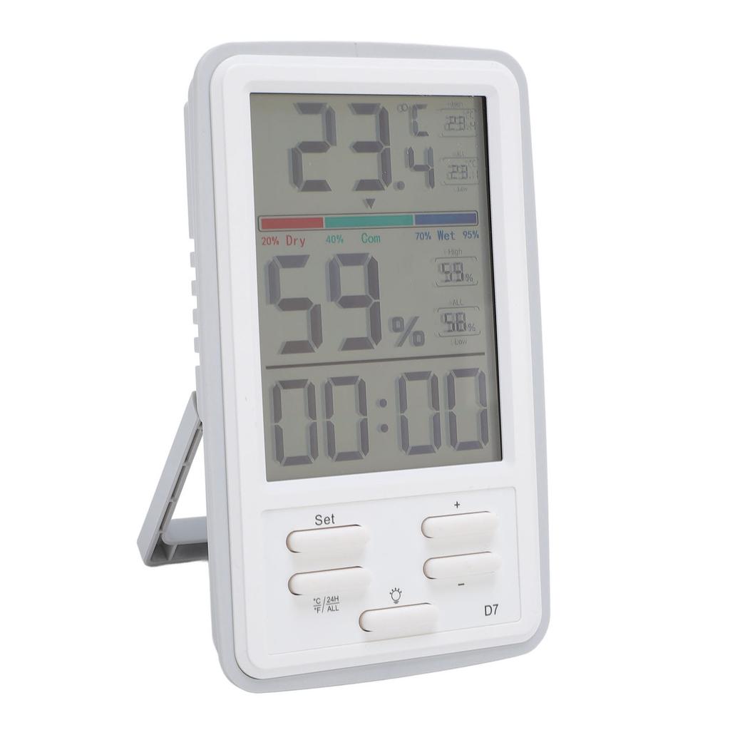 Cyfrowy Higrometr Termometr Wewnętrzny Miernik Temperatury i Wilgotności z Podświetleniem do Domu Laboratorium