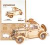Robotime Wooden Model Vintage Car Kits 3D Wooden Puzzles DIY Model Kits  Collection Lover Best Gift for 14+