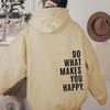 Womens Hooded Sweatshirt Streetwear Loose Fit Long Sleeve Printed Pullover Casual Top