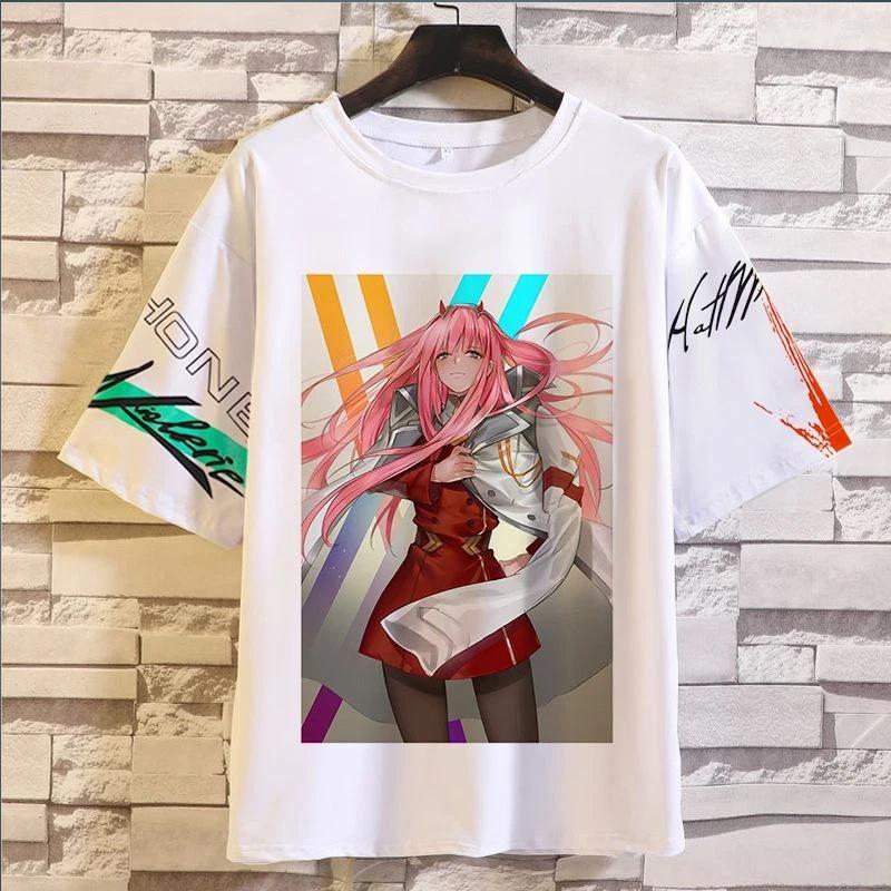 DARLING in the FRANXX Аниме Манга Футболка Футболка Косплей Костюмы Полиэстер Унисекс 2XL