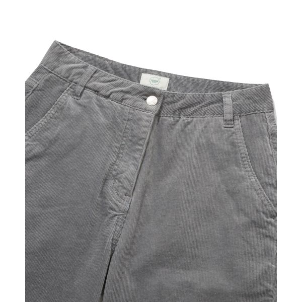 Covernat Corduroy Slim Fit Casual Pants Women bottoms Gray Blue CO2404PT70AB