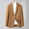 Autumn Men's Woolen Suit Men's Top Fashion Urban Single-breasted Twill Youth Blazer