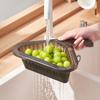 Odkapávací koš Trojúhelníkový Protiskluzový Snadné Zavěšení Děrování Čištění Zeleniny