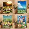 Anime N-NonS NonS BiyoriS Throw Soft Warm Throw Blanket for Bedroom Living Room Bed Travel Camping Picnic Gift