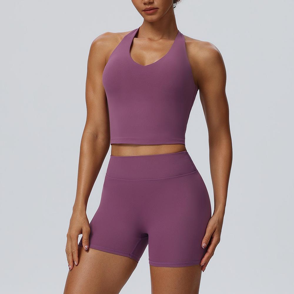 Euro-America Yoga Set: Quick-Dry Tank & Butt-Lift Shorts