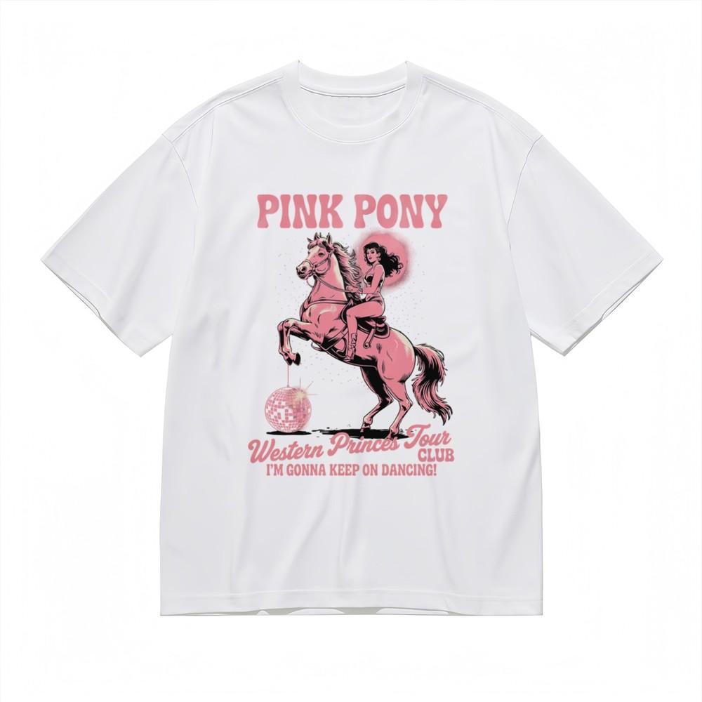 

Women s All Season Classic T Shirt Western Style Equestrian Dancer Design Tee 3XL