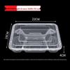 Eco-Friendly 4-Compartment Disposable Food Containers