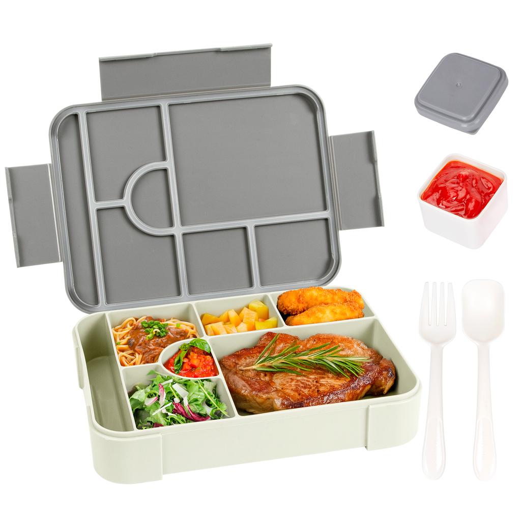 Large Capacity Bento Lunch Box for School Microwave Bento Box Leak-Proof Sealing Portable Divided Fresh-Keeping Food Container