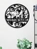 Customizable Monkey Metal Wall Art, Personalized Name Sign, Durable Silhouette for Indoor Outdoor