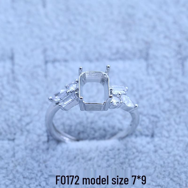 Посеребренное регулируемое кольцо-снежинка с бриллиантами, женское модное Adjustable