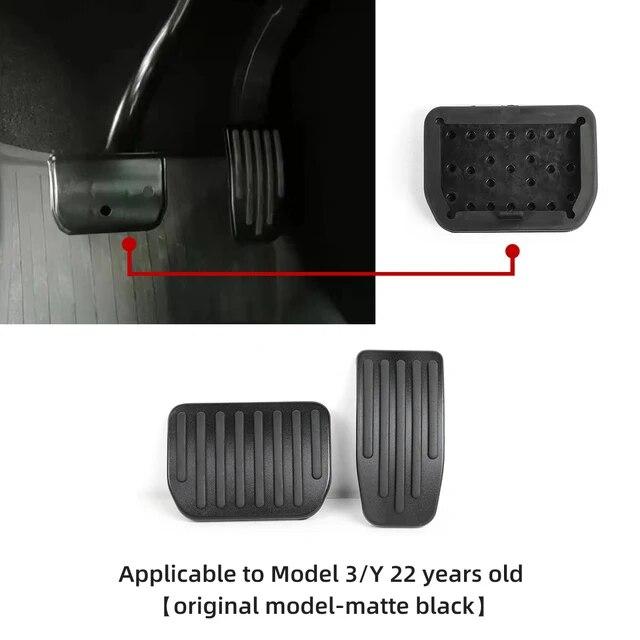 Aluminum Alloy Foot Pedal For Tesla Model 3 Model Y Accelerator Brake Pedal Rest Pedal Pads Mats Cover ModelXS 2023 Accessories