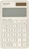 Sharp Folio Calculator with a Luxurious Mirrored Aluminum Panel In Champagne Gold EL-VW31-NX