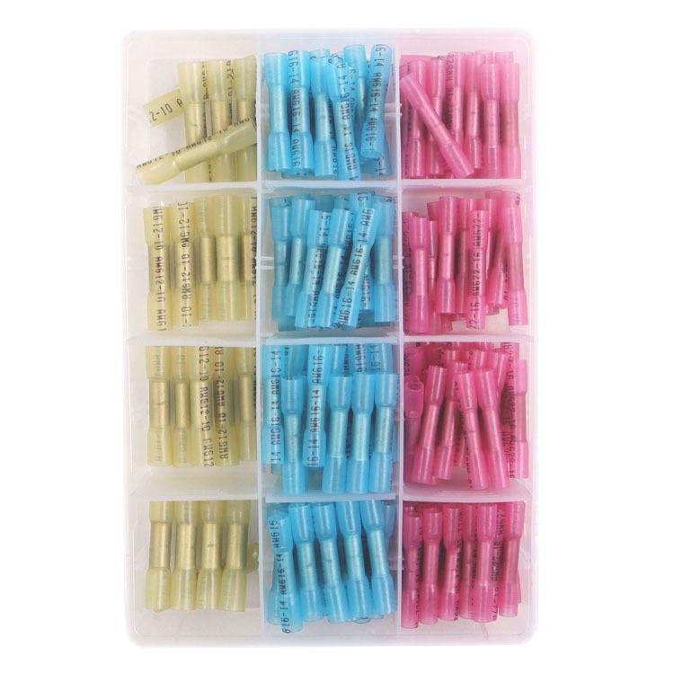 

BHT Waterproof Heat Shrink Terminal Set - 200/600/660 Pcs, National Standard 200 pcs/box - Red 90, Blue 90, Yellow 20
