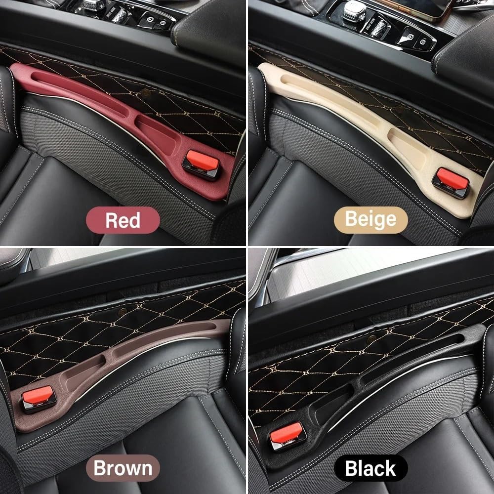 Compatible for Nissan Qashqai J10 J11 J12 Xtrail T30 T32 Patrol Y61 Y62 Juke Leaf ZE0 Serena Versa Xterra Sentra Car Seat Sealing Strips(Black 2PCS)