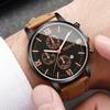 1/2PCs Men's Casual Calendar Watch Fashionable Men's Temperament Leather  Quartz Watch Unisex Watch Set(Box Not Included)