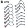 1PC Nose Stud Titanium Nostril Piercing L-Shape Nariz Screws Nose Ring Hoop Gem Nostril Earring Stud Piercings Fashion Jewelry