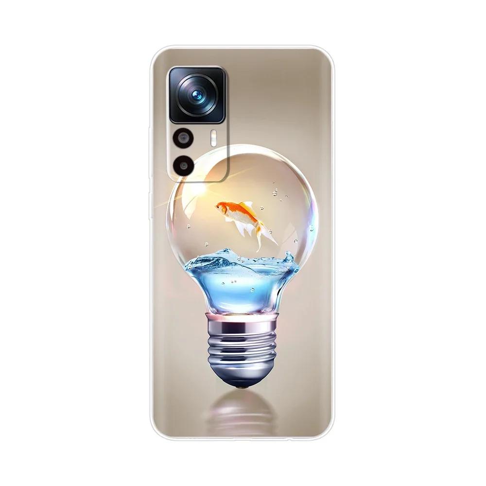 For Xiaomi 12T Pro Case Silicone Fashion Painted Soft Phone Case For Xiaomi 12T Case Back Cover For Xiomi Mi 12T Pro 12 T Bumper