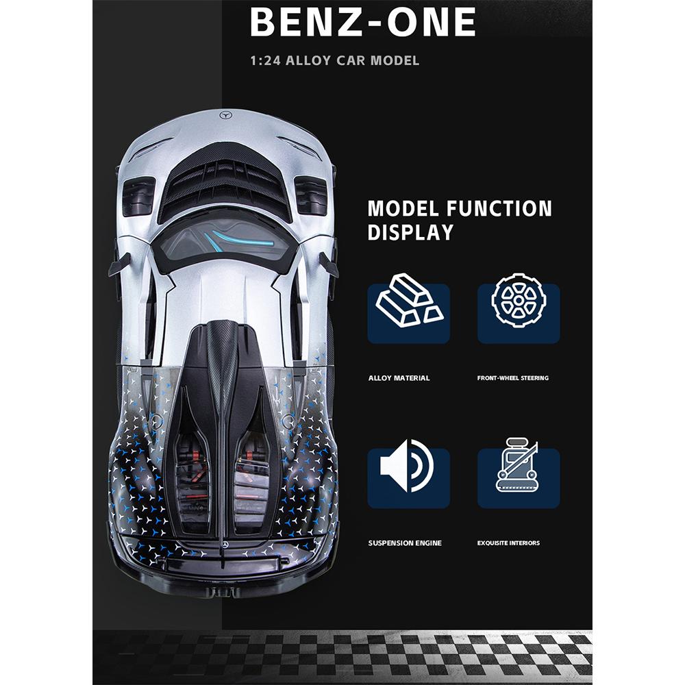 1/24 Scale BENZ AMG ONE Sports Car Models Alloy Diecast Toy Vehicle W/ Sound and Light