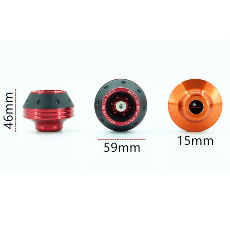 1Pcs Universal Motorcycle Wheel Protection Crash Pad Motorbike Crash Protectors Otocross Falling Front Fork Slider Cups